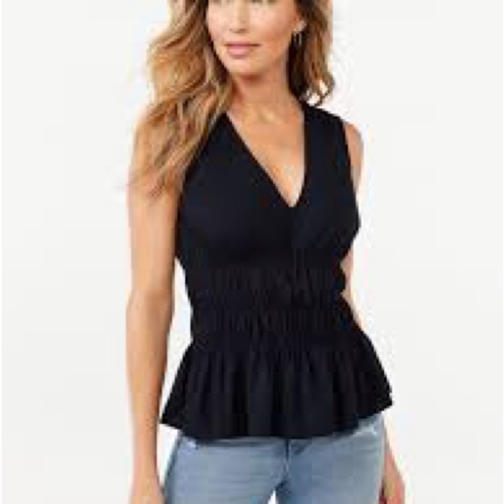 Sofia by Sofia Vergara Black Tank Top